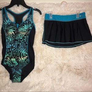 Girls Size 14 ZeroXposur Swimsuit Set